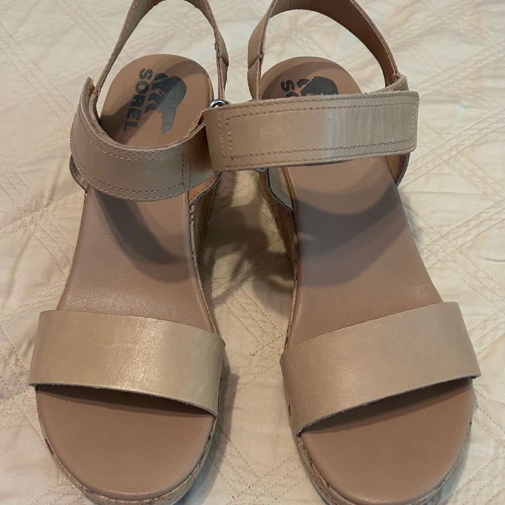 Sorel Women's Cream Wedge Sandals
